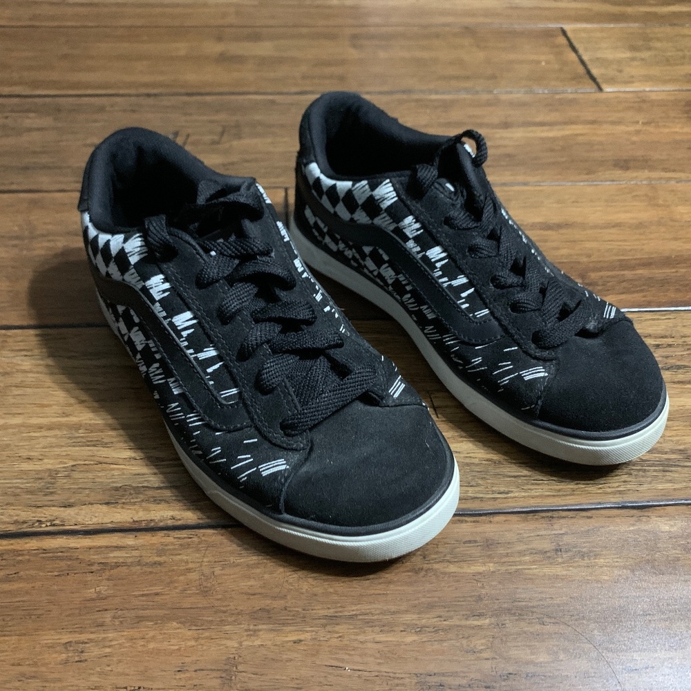 Like new - Vans Mercer Black/White Checkered Low Skate Shoes, size 7 - Picture 8 of 8
